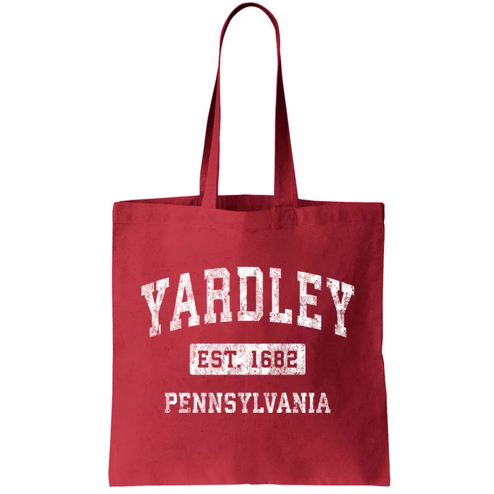 Yardley Pennsylvania Pa Vintage Established Sports Design Tote Bag