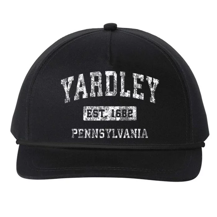 Yardley Pennsylvania Pa Vintage Established Sports Snapback Five-Panel Rope Hat