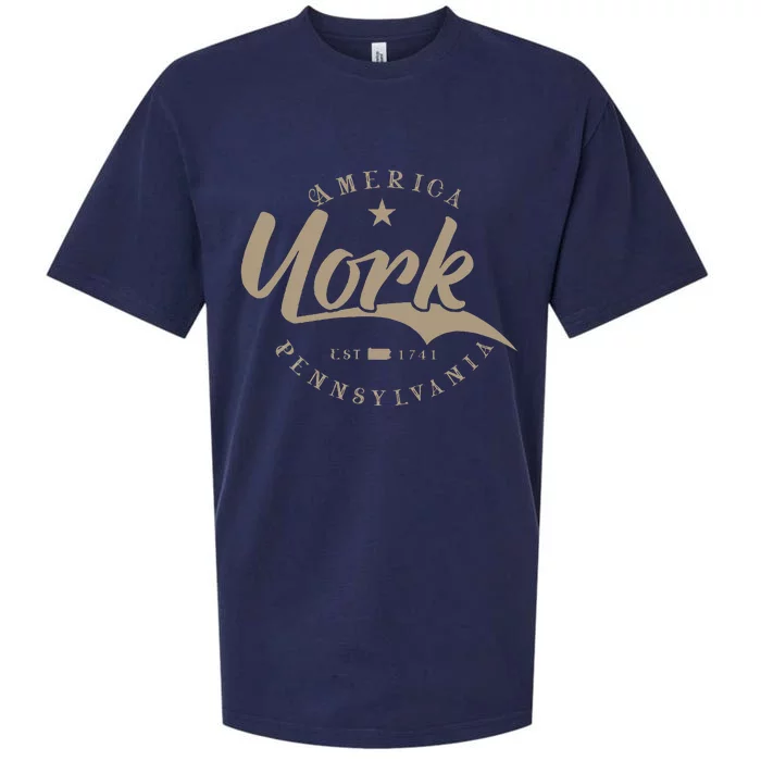 York Pa Pennsylvania Sueded Cloud Jersey T-Shirt