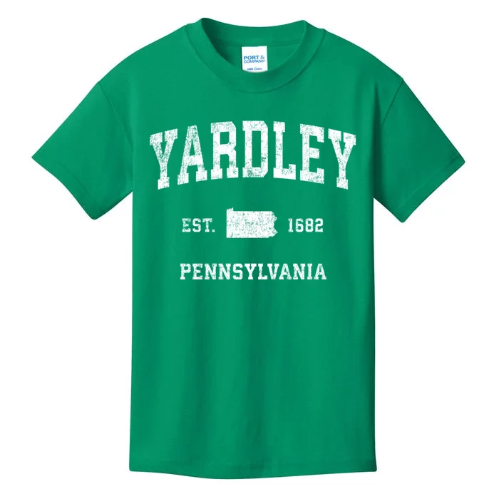 Yardley Pennsylvania Pa Vintage Sports Kids T-Shirt