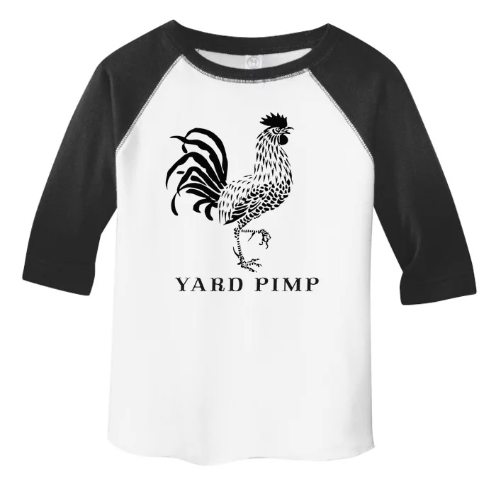 Yard Pimp Rooster King Of The Barnyard Toddler Fine Jersey T-Shirt