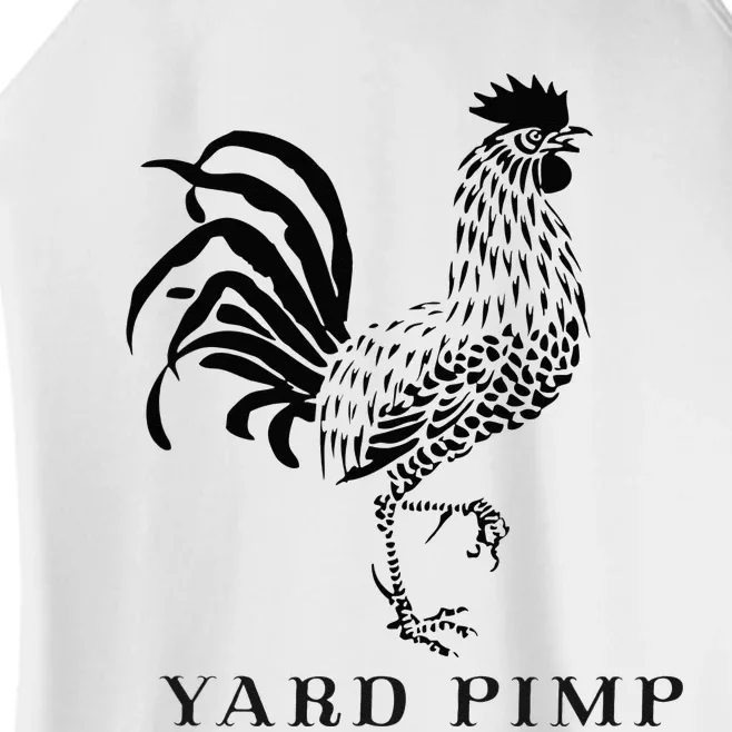 Yard Pimp Rooster King Of The Barnyard Women’s Perfect Tri Rocker Tank