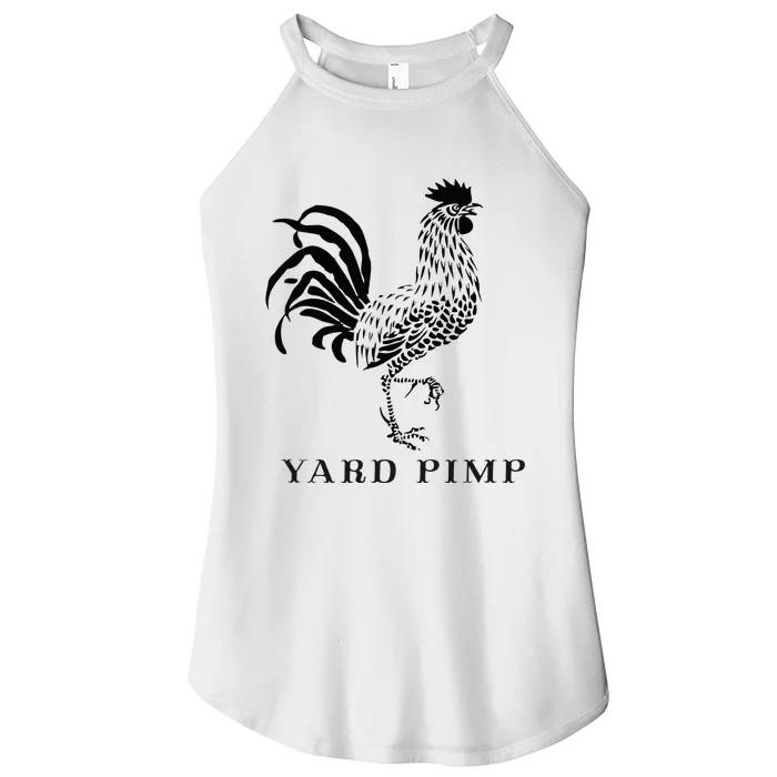 Yard Pimp Rooster King Of The Barnyard Women’s Perfect Tri Rocker Tank