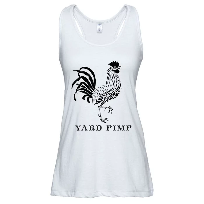 Yard Pimp Rooster King of the Barnyard Ladies Essential Flowy Tank