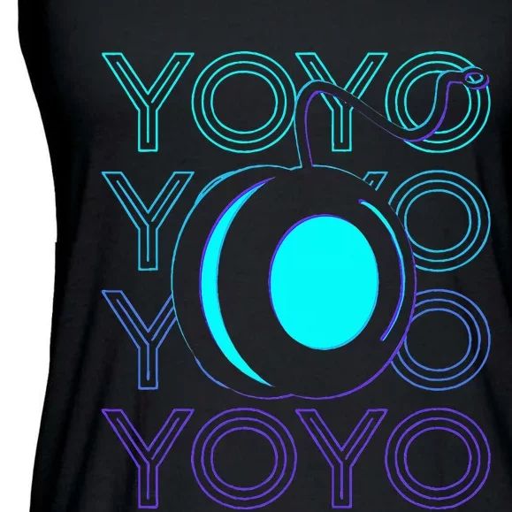 Yoyo Player Retro Ladies Essential Flowy Tank