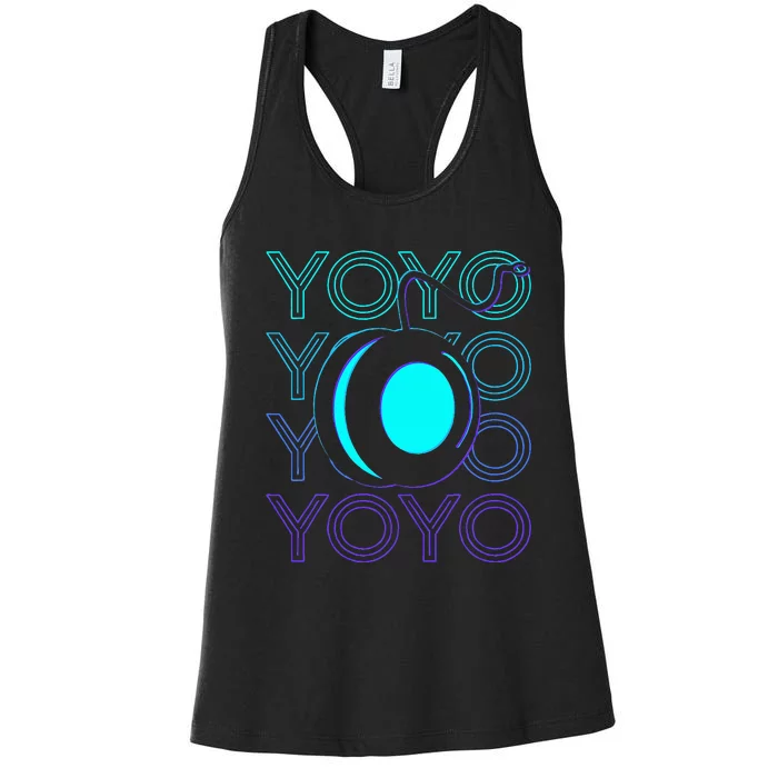 Yoyo Player Retro Women's Racerback Tank