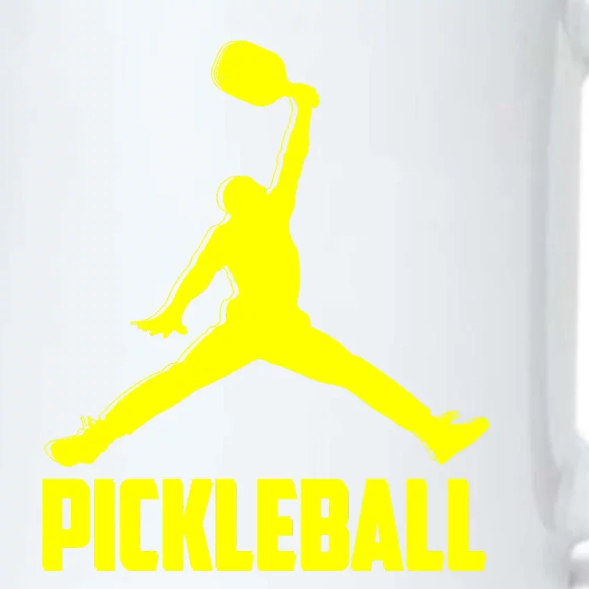 Yellow Pickleball Sports Logo Black Color Changing Mug