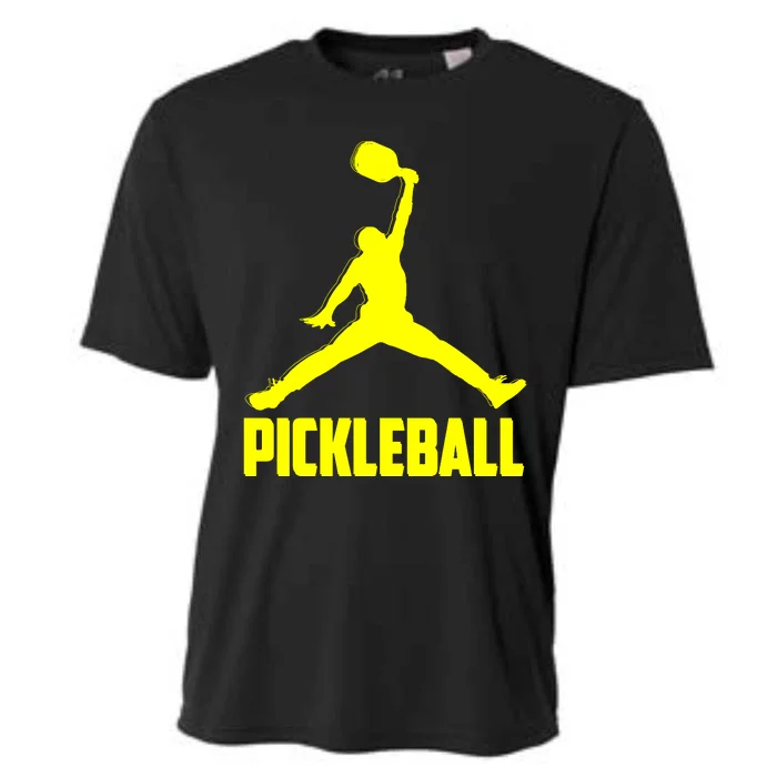 Yellow Pickleball Sports Logo Cooling Performance Crew T-Shirt