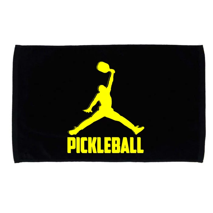 Yellow Pickleball Sports Logo Microfiber Hand Towel