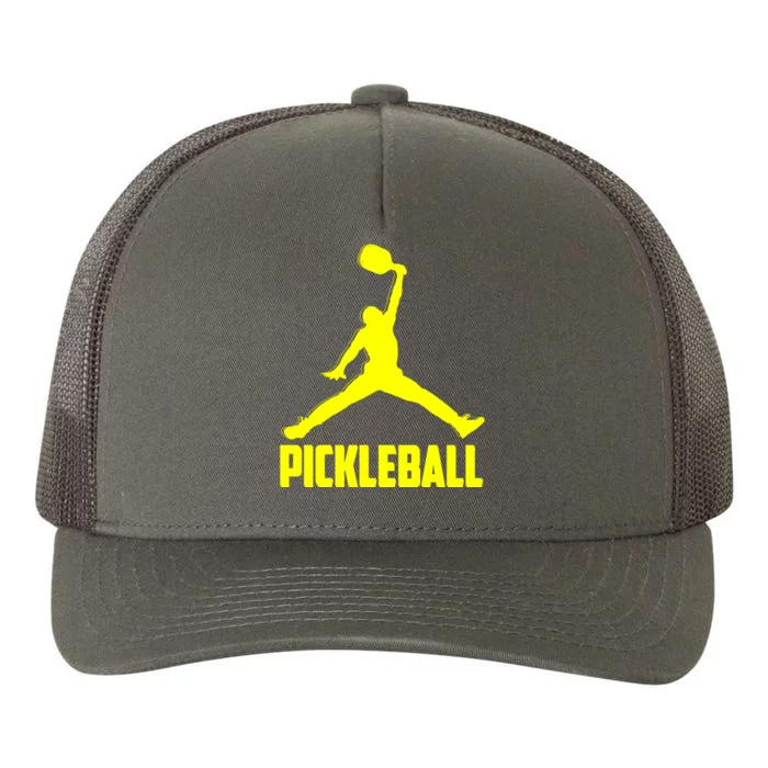 Yellow Pickleball Sports Logo Yupoong Adult 5-Panel Trucker Hat