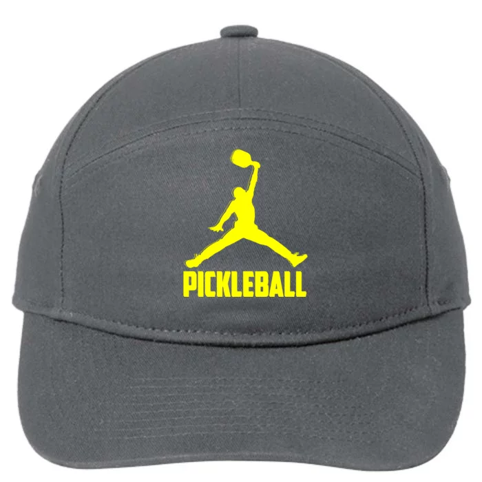 Yellow Pickleball Sports Logo 7-Panel Snapback Hat