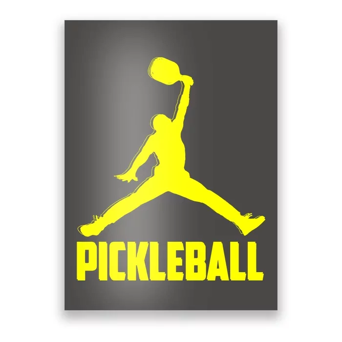 Yellow Pickleball Sports Logo Poster