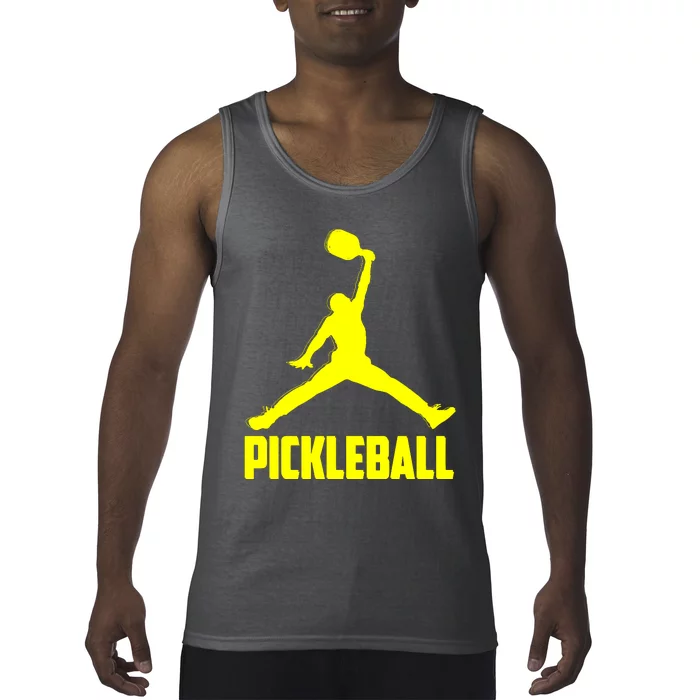 Yellow Pickleball Sports Logo Tank Top