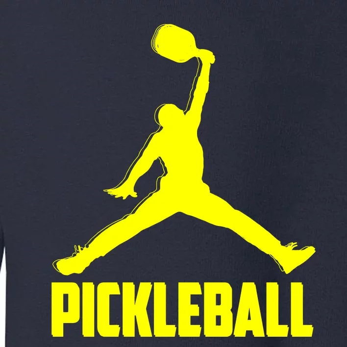 Yellow Pickleball Sports Logo Toddler Sweatshirt