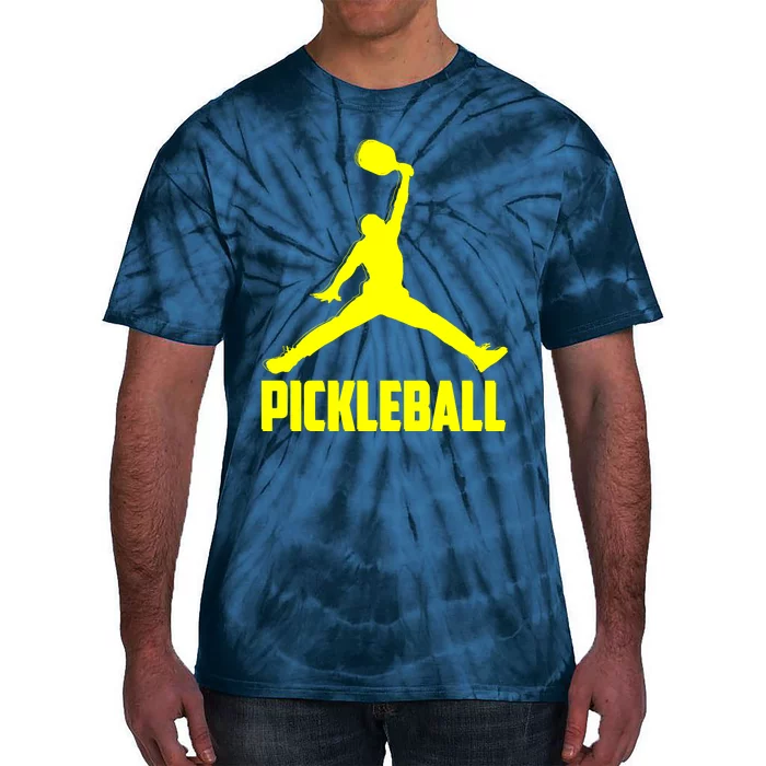 Yellow Pickleball Sports Logo Tie-Dye T-Shirt