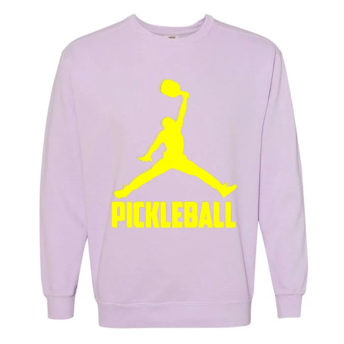 Yellow Pickleball Sports Logo Garment-Dyed Sweatshirt