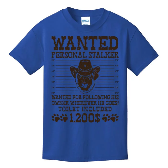 Yorkie Personal Stalker Dog Walker Dog Trainer Gift Kids T-Shirt