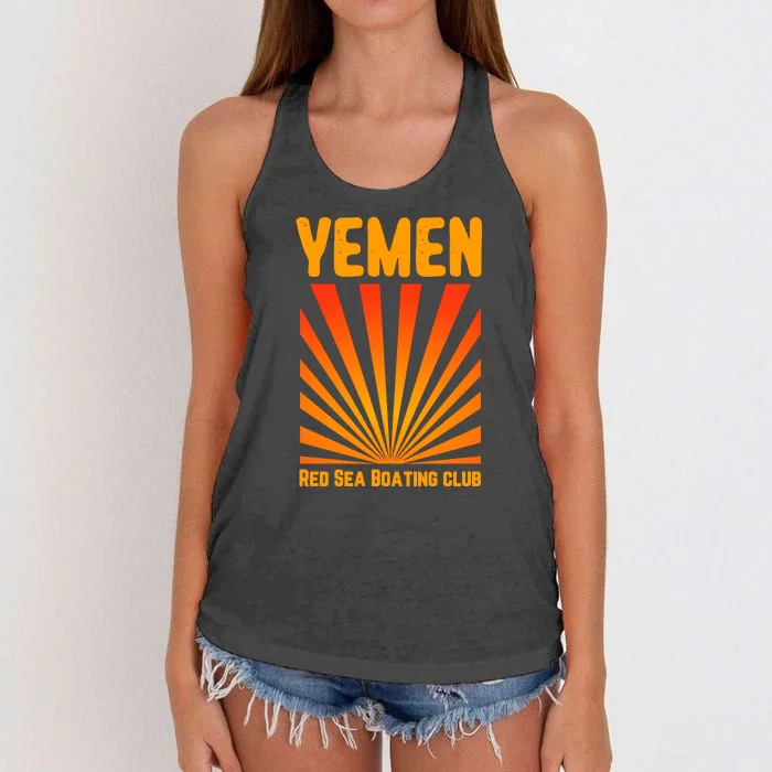 Yemen Pride Yemeni Women's Knotted Racerback Tank