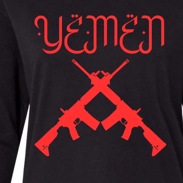 Yemen Pride Yemeni Womens Cotton Relaxed Long Sleeve T-Shirt