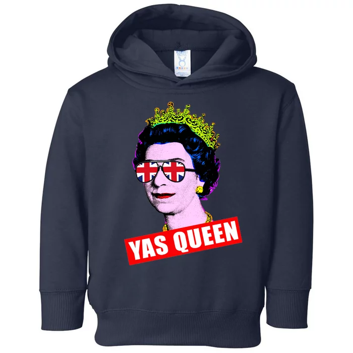 Yas Queen RIP Queen Elizabeth II Rest In Peace 1926 2022 Royal Family UK Flag Toddler Hoodie