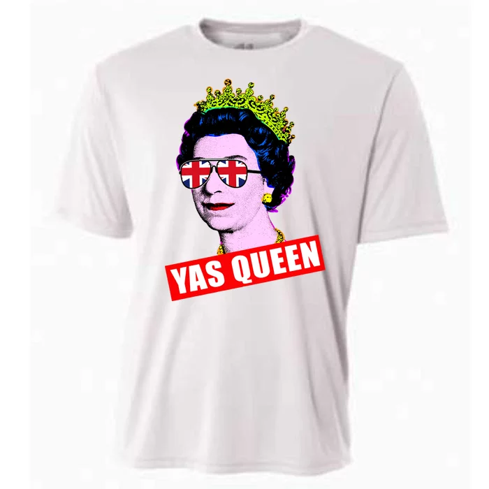 Yas Queen RIP Queen Elizabeth II Rest In Peace 1926 2022 Royal Family UK Flag Cooling Performance Crew T-Shirt