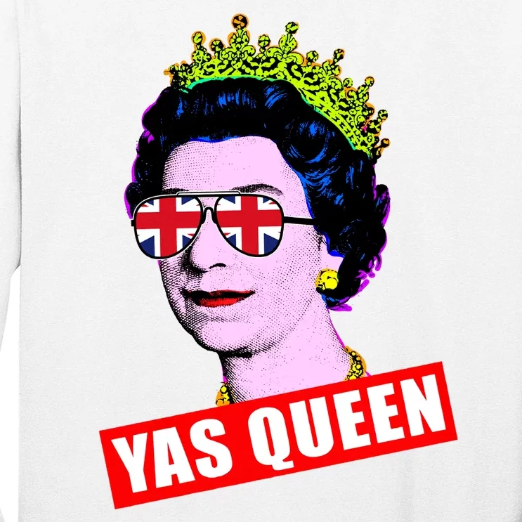 Yas Queen RIP Queen Elizabeth II Rest In Peace 1926 2022 Royal Family UK Flag Long Sleeve Shirt