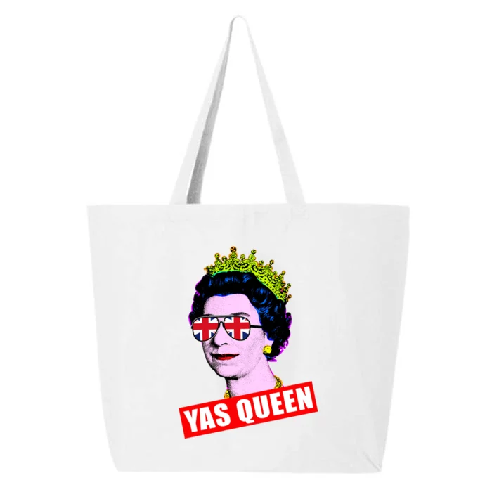 Yas Queen RIP Queen Elizabeth II Rest In Peace 1926 2022 Royal Family UK Flag 25L Jumbo Tote