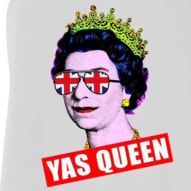 Yas Queen RIP Queen Elizabeth II Rest In Peace 1926 2022 Royal Family UK Flag Women's Racerback Tank