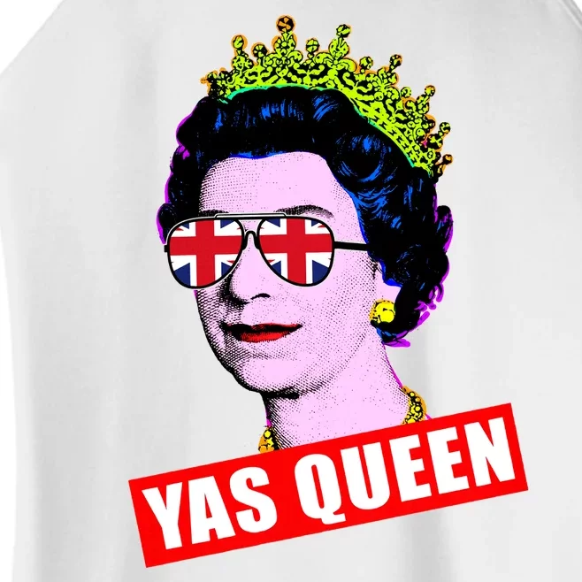 Yas Queen RIP Queen Elizabeth II Rest In Peace 1926 2022 Royal Family UK Flag Women’s Perfect Tri Rocker Tank