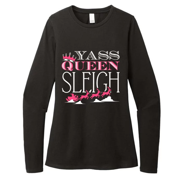 Yass Queen Sleigh Meaningful Gift Womens CVC Long Sleeve Shirt