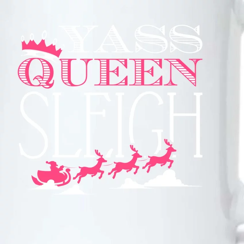 Yass Queen Sleigh Gift Black Color Changing Mug