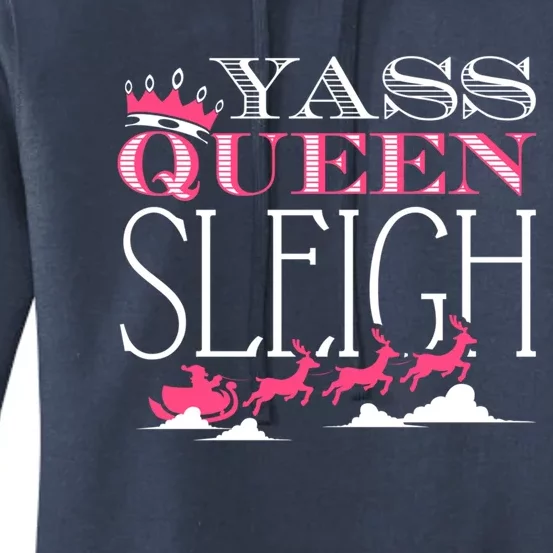 Yass Queen Sleigh Gift Women's Pullover Hoodie