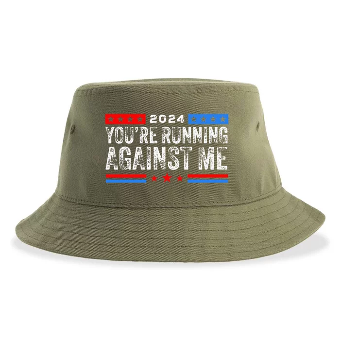 YouRe Running Against Me Elections 2024 Democrat Republican Sustainable Bucket Hat