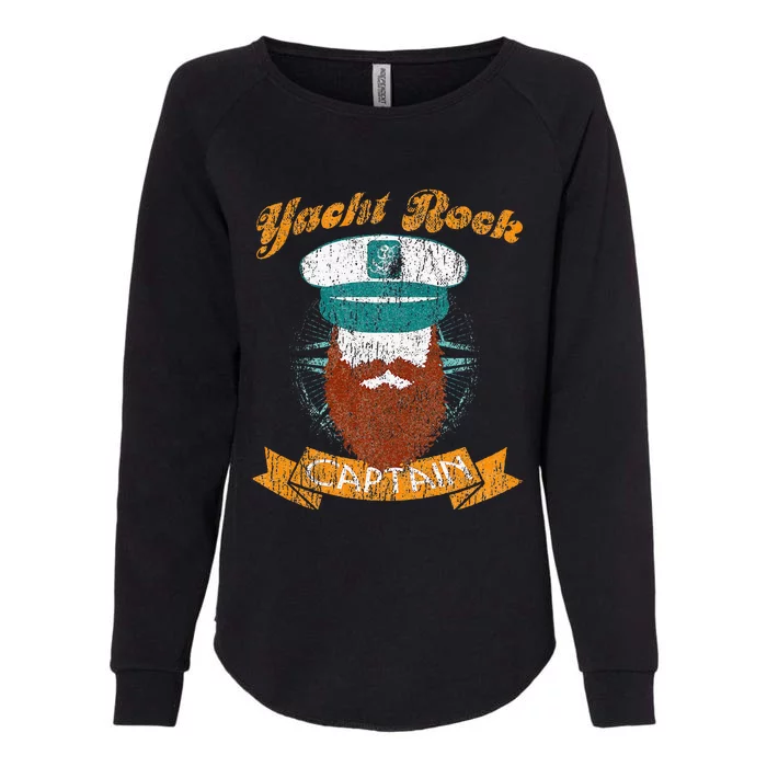 Yacht Rock Captain Party Boat Drinking Bearded Womens California Wash Sweatshirt