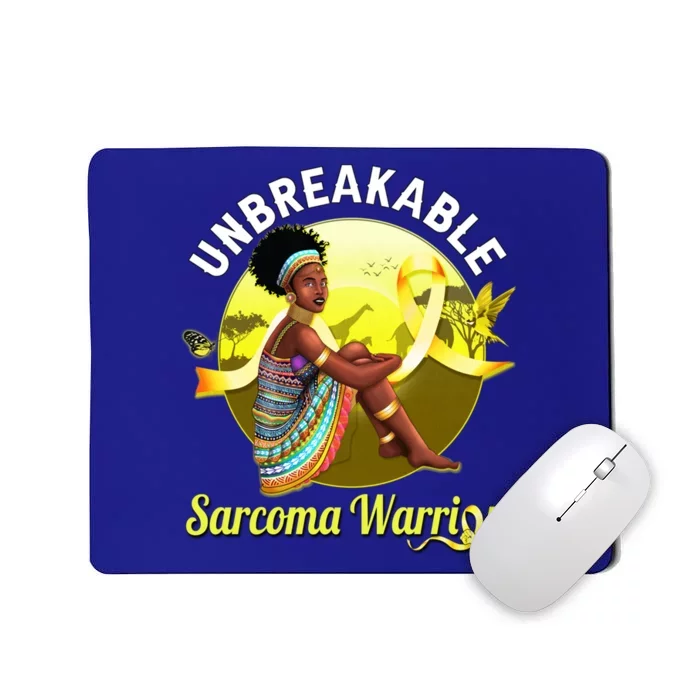 Yellow Ribbon Cancer Awareness Unbreakable Sarcoma Warrior Cute Gift Mousepad