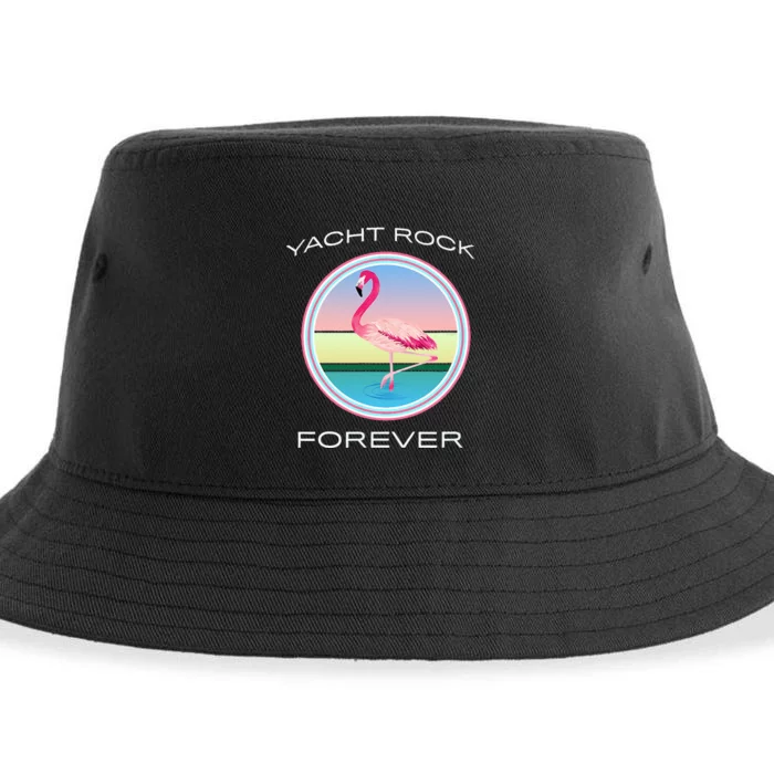 Yacht Rock Forever 80s Retro Style Sustainable Bucket Hat