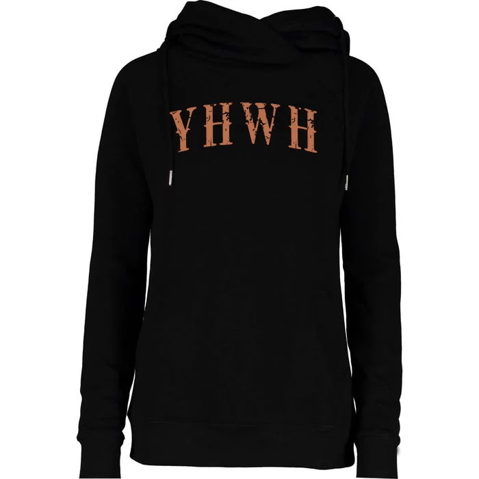 Yhwh Religious Faith Christian Gifts For Her Womens Funnel Neck Pullover Hood