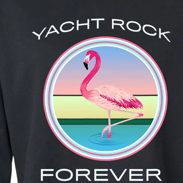 Yacht Rock Forever 80s Retro Style Cropped Pullover Crew