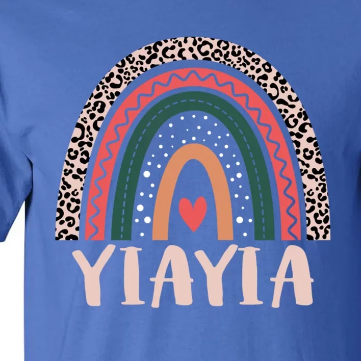 Yiayia Rainbow Grandma Grandmother Mothers Day Yiayia Gift Tall T-Shirt