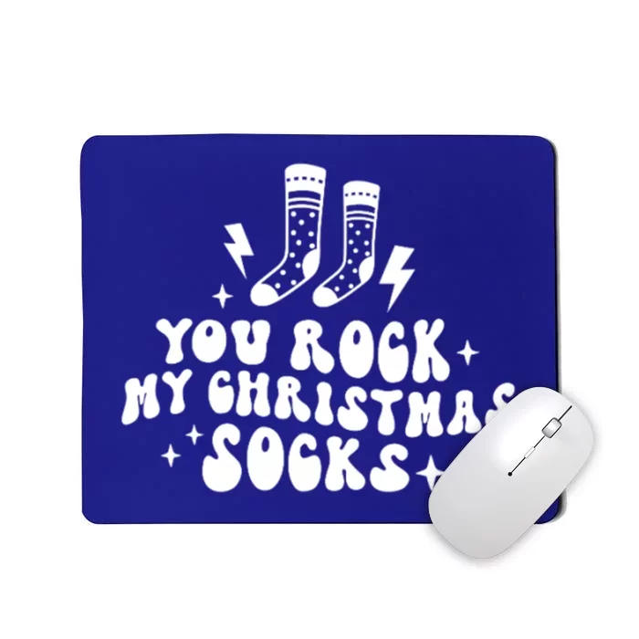 You Rock My Christmas Socks Holiday Matching Couple Gift Mousepad