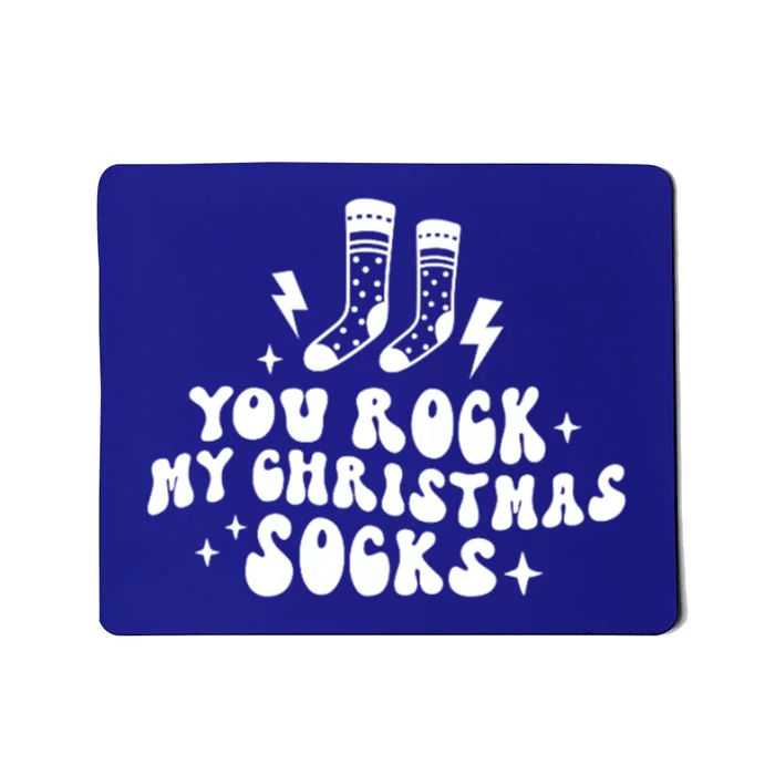 You Rock My Christmas Socks Holiday Matching Couple Gift Mousepad