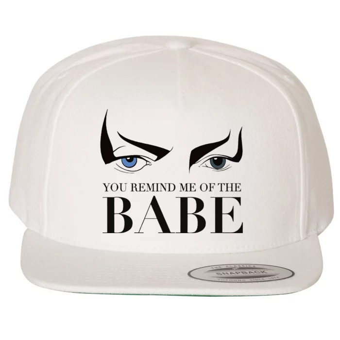 You Remind Me Of The Babe Wool Snapback Cap