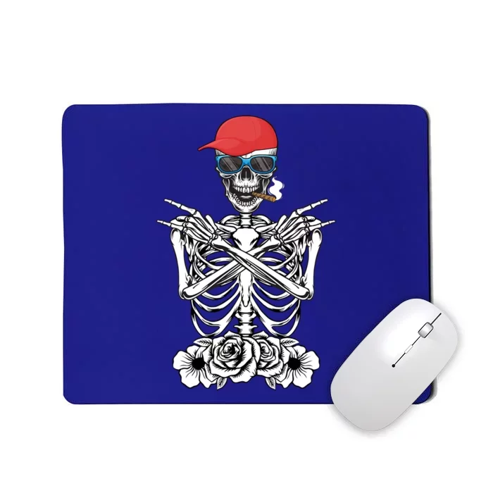 Young Rock On Rock Star Skeleton Hands Rocker Funny Gift Mousepad