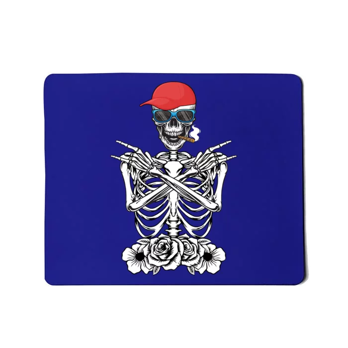 Young Rock On Rock Star Skeleton Hands Rocker Funny Gift Mousepad