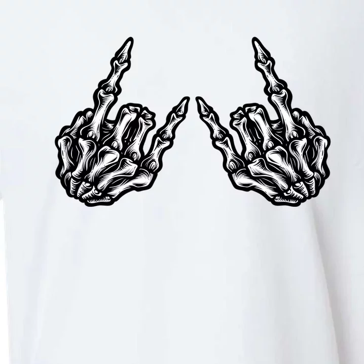 Yo! Rock On Skeleton Hand Rock Star Rock And Roll Music Vibes Cute Gift Sueded Cloud Jersey T-Shirt