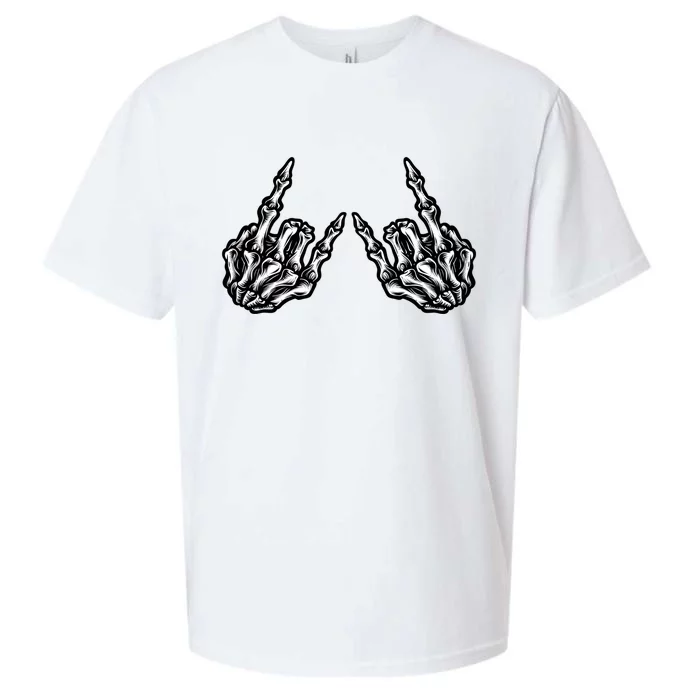 Yo! Rock On Skeleton Hand Rock Star Rock And Roll Music Vibes Cute Gift Sueded Cloud Jersey T-Shirt