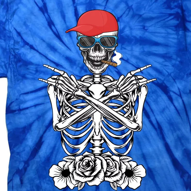 Young Rock On Rock Star Skeleton Hands Rocker Gift Tie-Dye T-Shirt