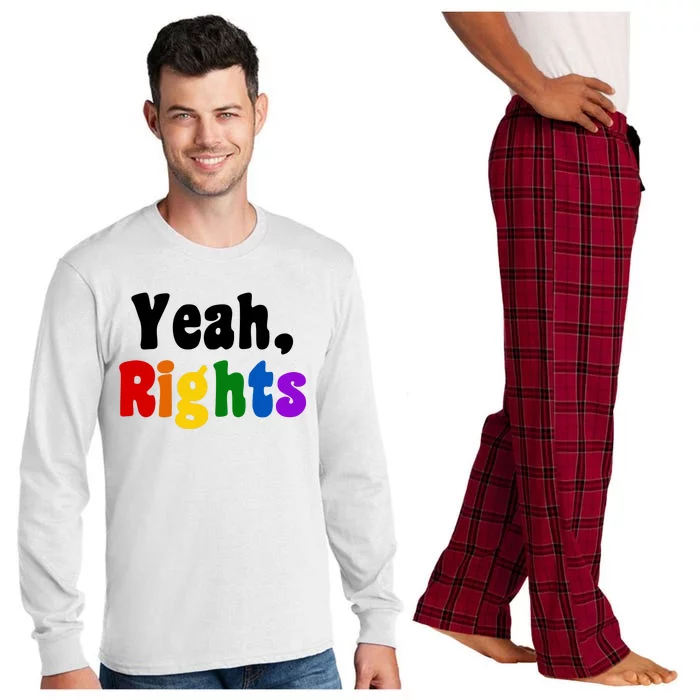 Yeah Rights Pride Equality Rainbow Long Sleeve Pajama Set