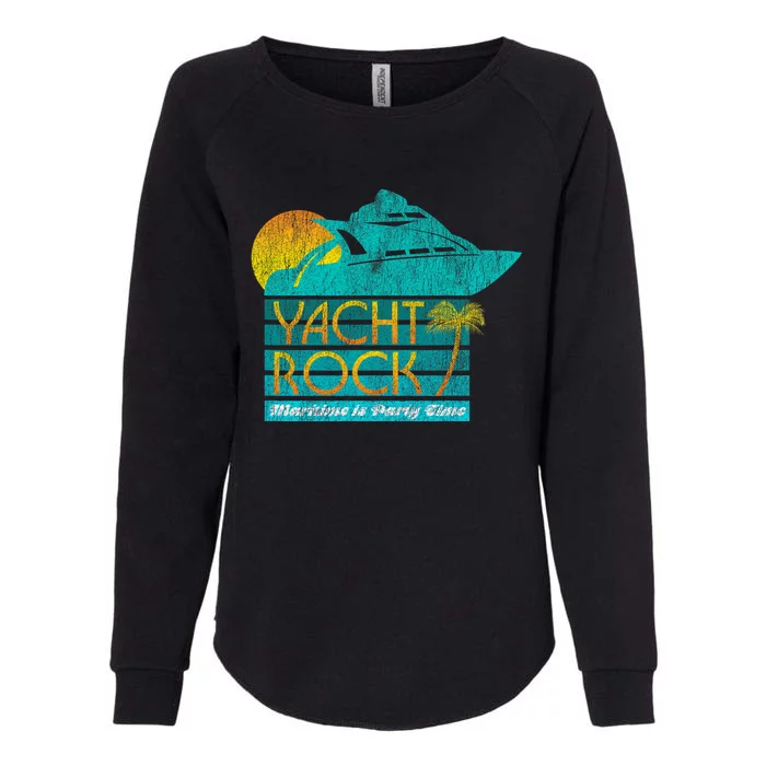 Yacht Rock Party Boat Drinking Maritime Womens California Wash Sweatshirt