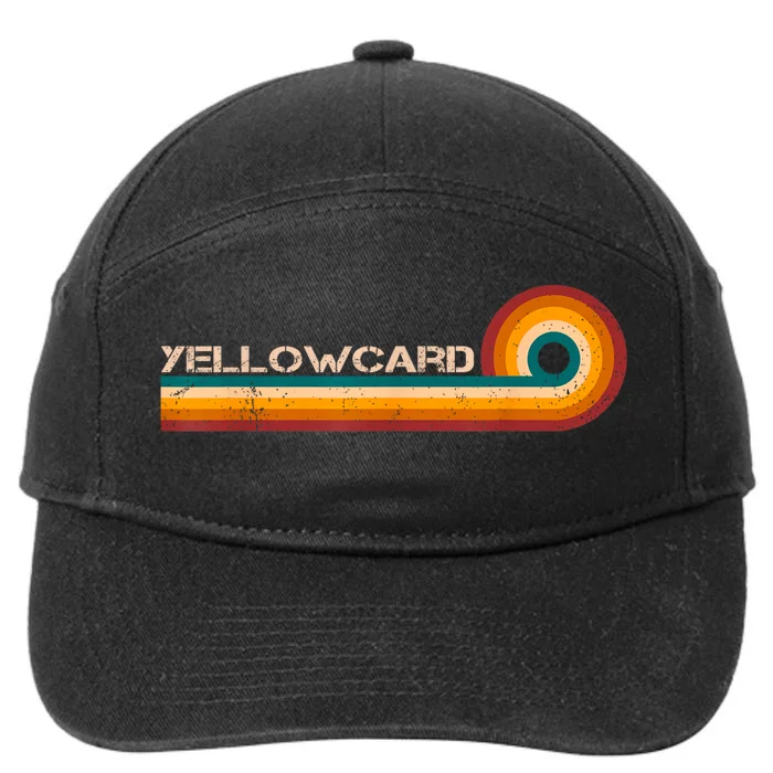 Yellowcard Retro Stripes Musician Vintage 7-Panel Snapback Hat